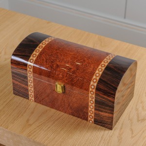 A small wooden box
