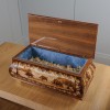 A large wooden box