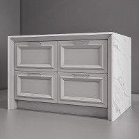 Island 1380x900x910h drawers-door kitchen Long Island