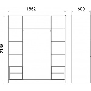 Four-door wardrobe Verona. Photo 3