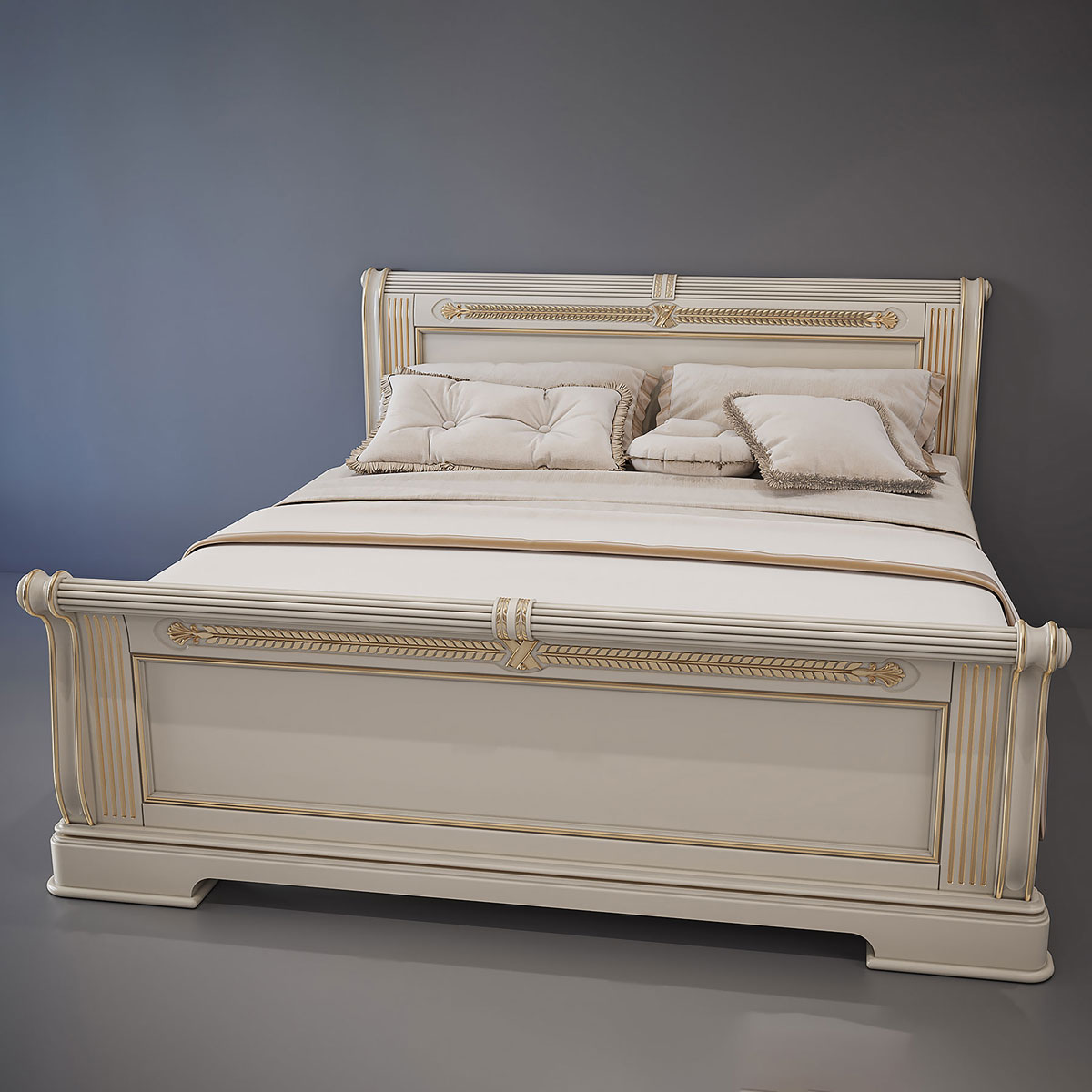 Кровать двухспальная из коллекции Анжелика