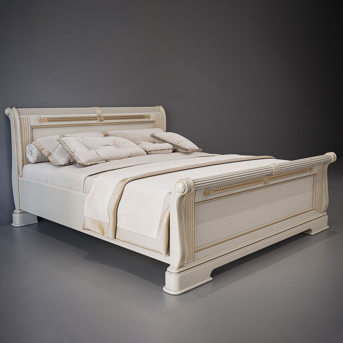 Кровать двухспальная из коллекции Анжелика 2