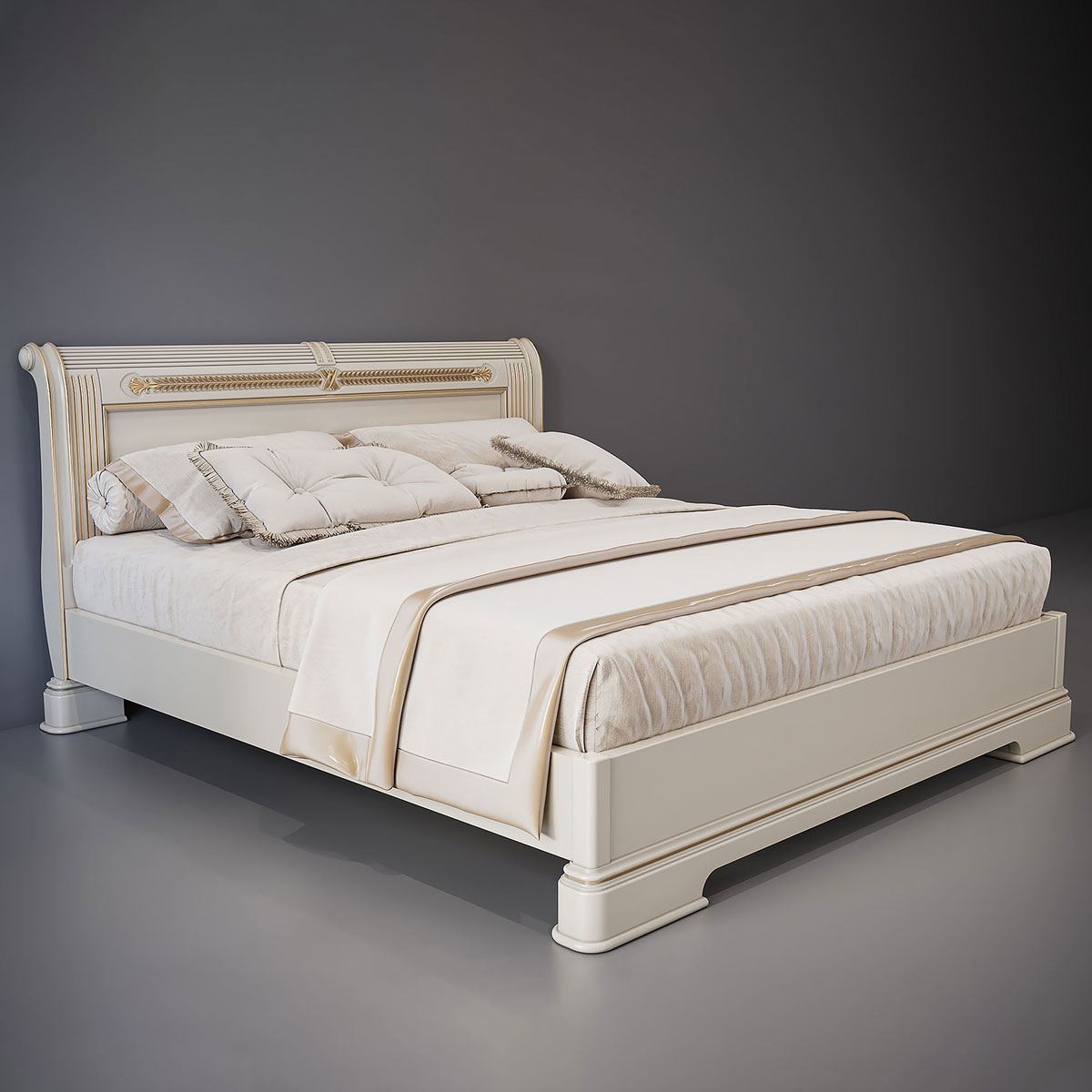 Кровать двухспальная из коллекции Анжелика 4