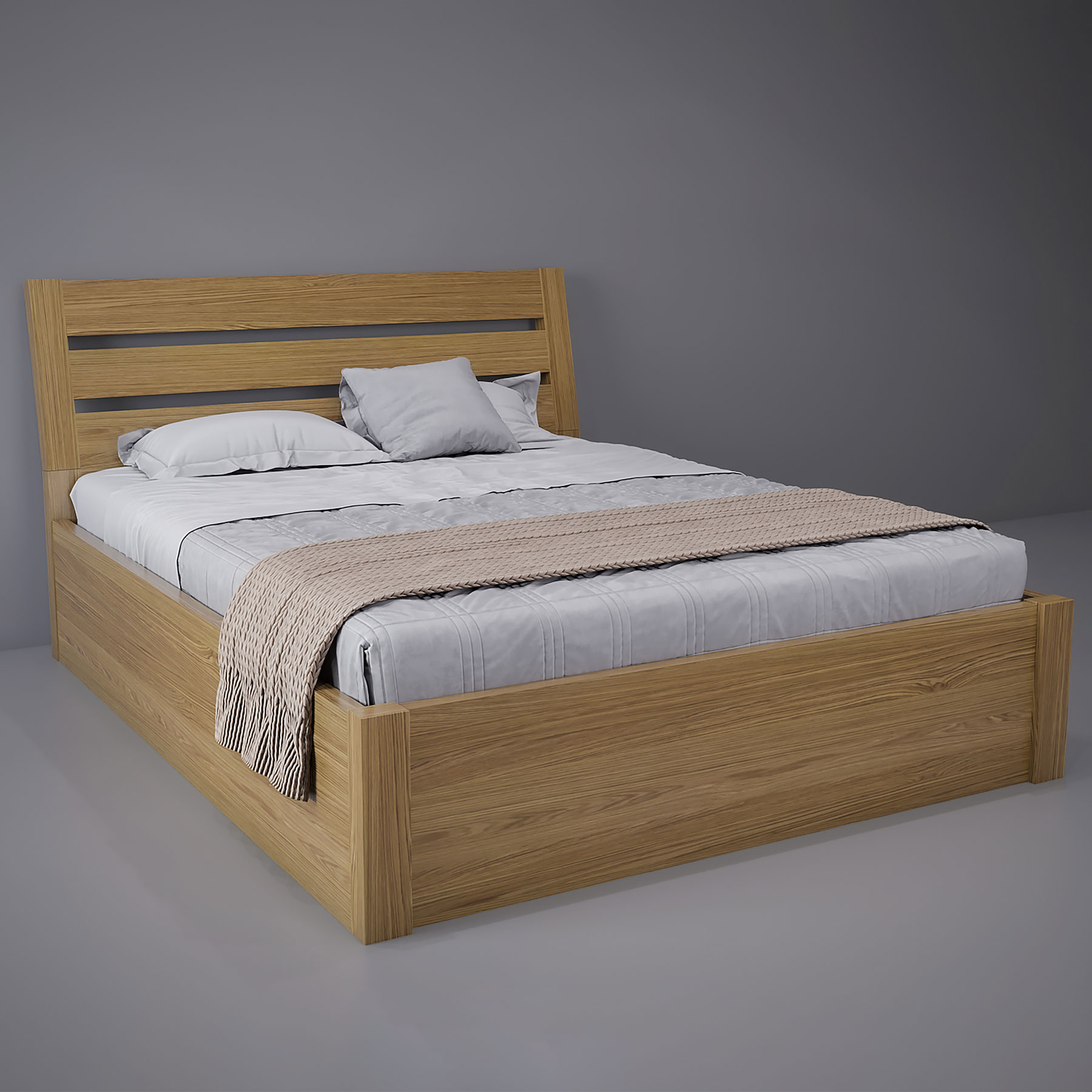 Кровать двухспальная из коллекции Берген