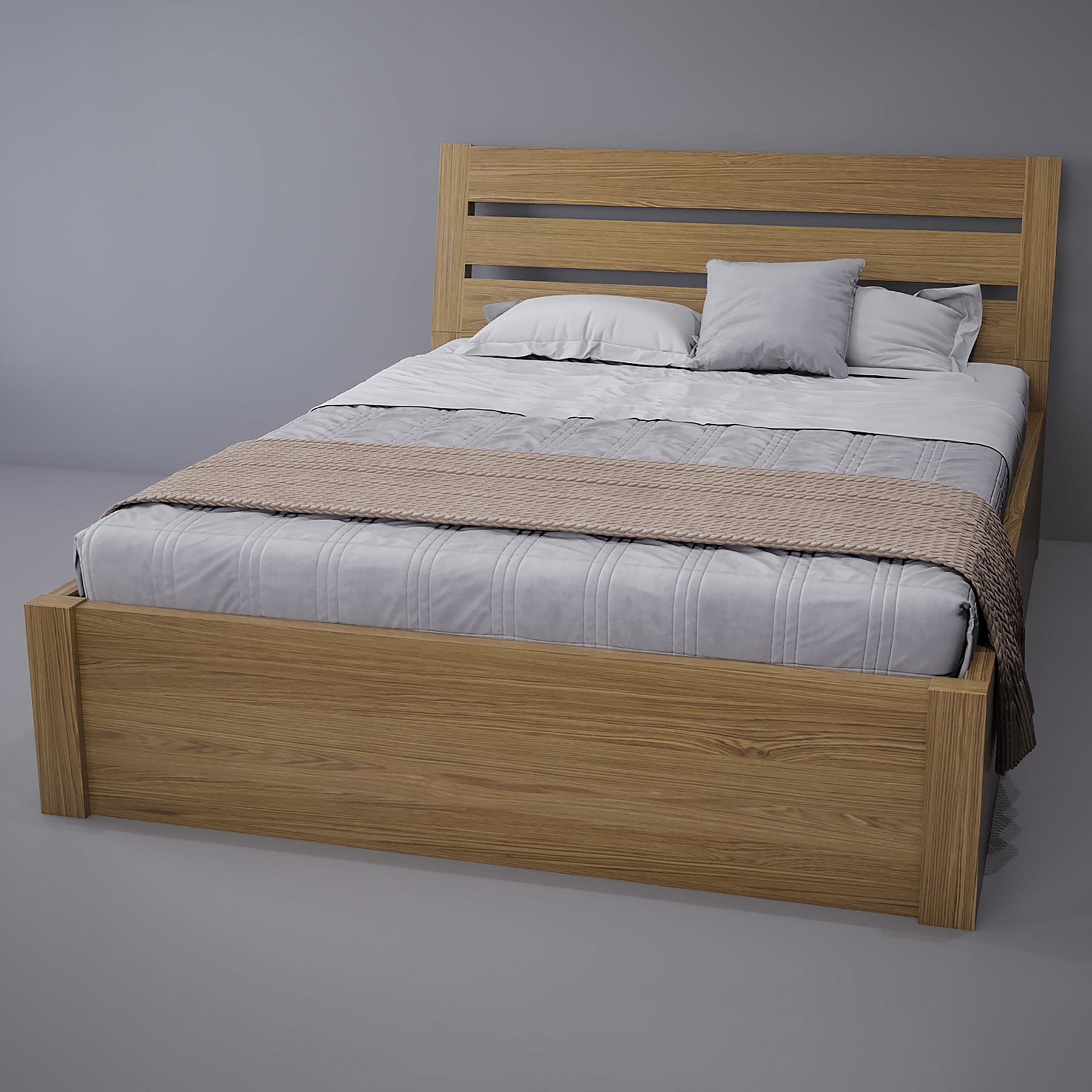 Кровать двухспальная из коллекции Берген 2