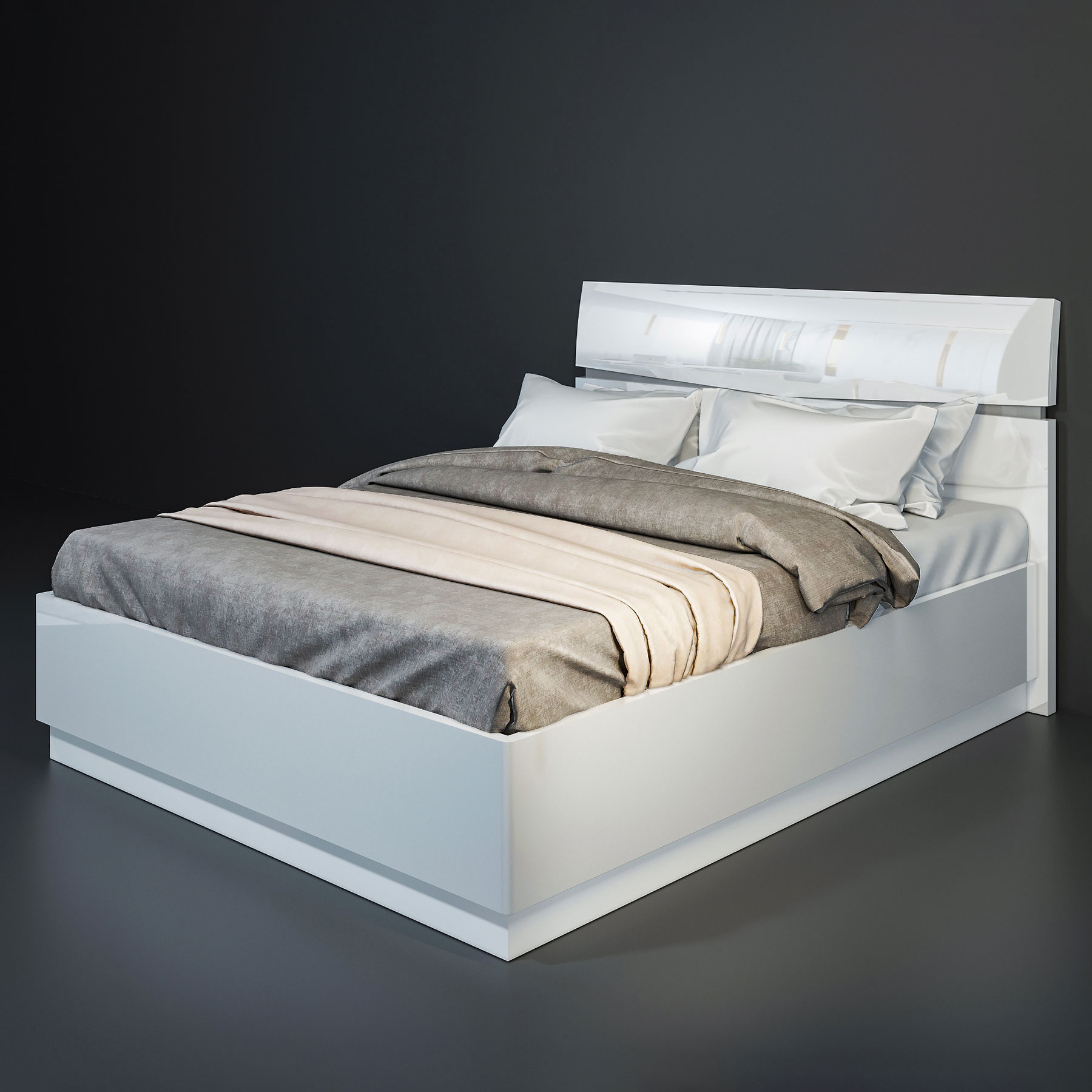 Кровать двухспальная из коллекции Неаполь 2